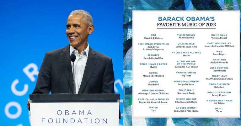 "A big win" - Nigerians celebrate as Davido, Burna Boy, Tems, Olamide and Asake feature in Barack Obama's favorite music of 2023