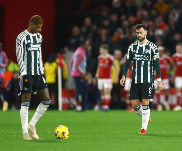 EPL: Man Utd end 2023 with 2-1 defeat at Nottingham Forest