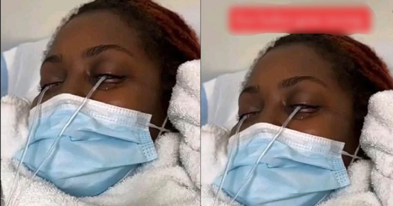 "Eye lashes gone wrong" — Internet users pray for popular TikToker who nearly went blind after fixing lashes (VIDEO)