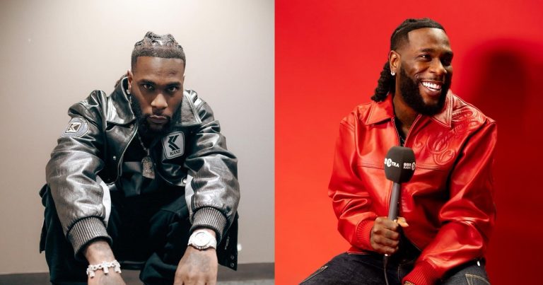 "Lucky neighbors" - Netizens react as Burna Boy checks up on his little neighbour whose mother is sick (video)