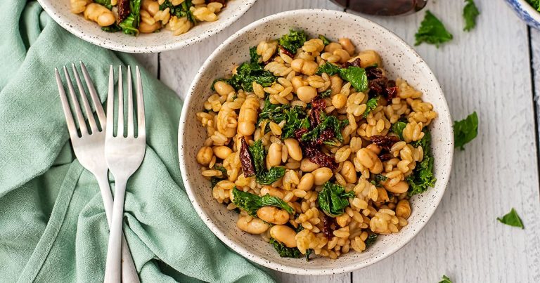 Orzo with Kale - Bites of Wellness