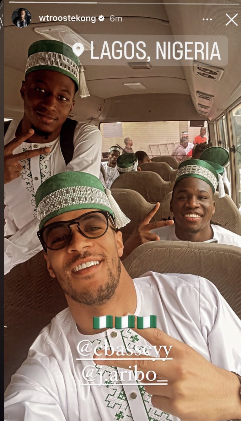 AFCON 2023: Super Eagles jet off to Abidjan in African attires