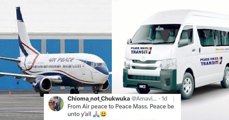 "As long as there is peace" - Nigerian lady's reason for choice of commute generates hilarious reactions