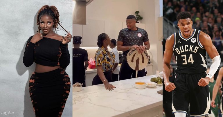 "Best in cooking" – Reaction as Hilda Baci hosts popular basketballer Giannis Ugo Antetokounmpo and his team (VIDEO)