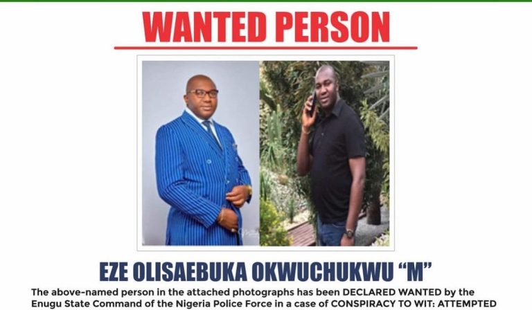 Enugu police declare man wanted for attempted kidnapping, assassination