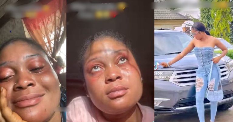 "From slaying to tears" – Netizens react as a lady shares her life journey after meeting a man who showed her shege promax (VIDEO)