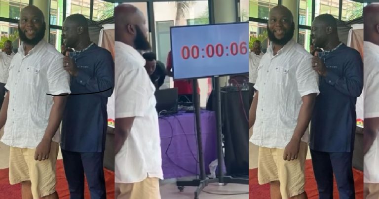 Ghanaian Man Attempts "Stand-a-thon" To Shatter The Guinness World Record For Longest Standing Duration (WATCH)