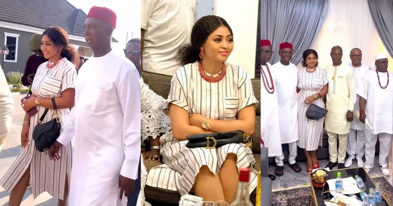 "Home training dey always smell around you" – Nigerians praise Regina Daniels for being decently dressed and well-mannered when in public spaces (VIDEO)