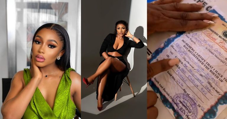 Mercy Eke’s sister releases her age affidavit to throw aways claims that she falsified her age (VIDEO)