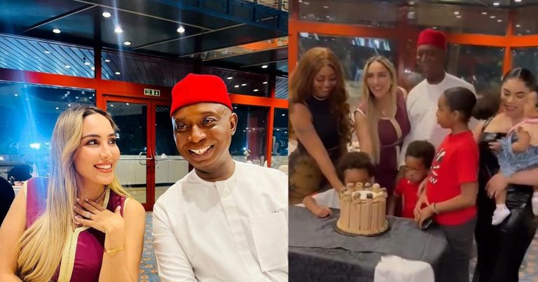 Moment Regina Daniels celebrated her co-wife, Laila during her birthday dinner (VIDEOS)