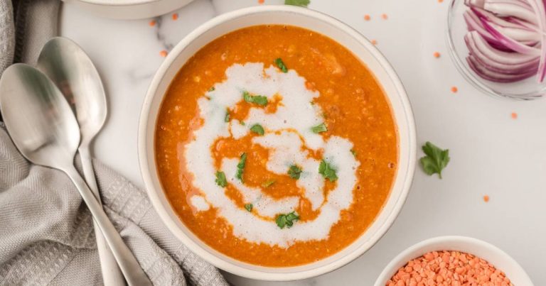 Moroccan Red Lentil Soup - Bites of Wellness