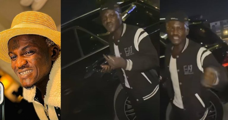 Nigerian Singer Portable Celebrates New Acquisition As He Becomes Proud Owner Of A Mercedes Benz (WATCH)