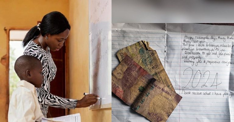 Nigerian Teacher Shares The Surprise Note And Gift She Received From Her Student Upon School Resumption