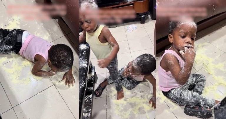 Nigerian mother puts her twins up for adoption after they spilled milk on their body and littered the floor