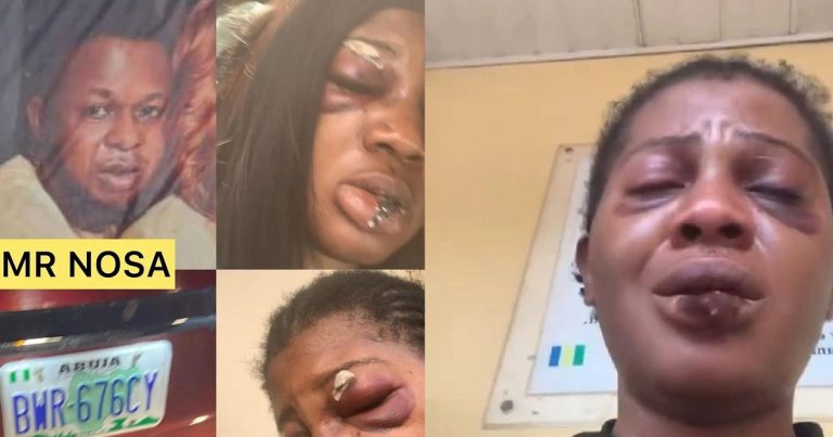 Nigerian woman accuses man over ass@ult, after bumping into her car and damaging her car bumper (VIDEO)