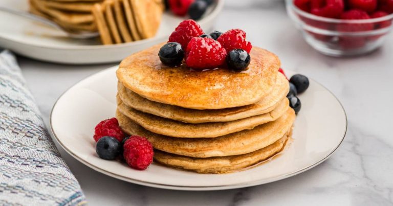 Oat Flour Pancakes - Bites of Wellness