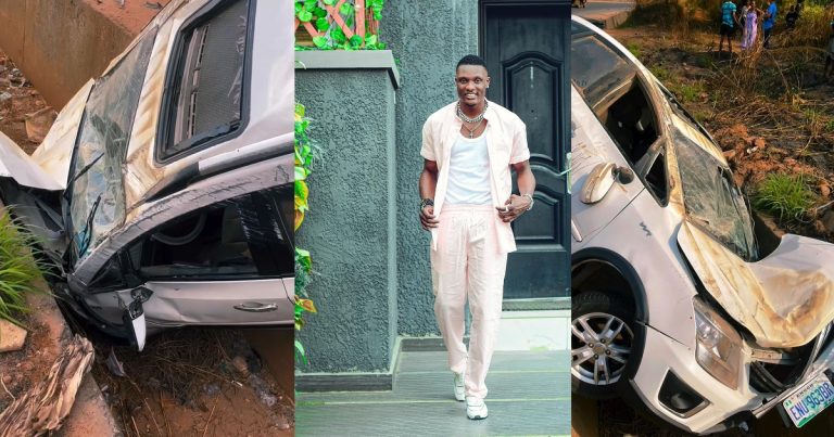 "Surviving the unimaginable, thriving against all odds" – BBNaija Chizzy writes after surviving a ghastly car accident with no injuries (VIDEO)