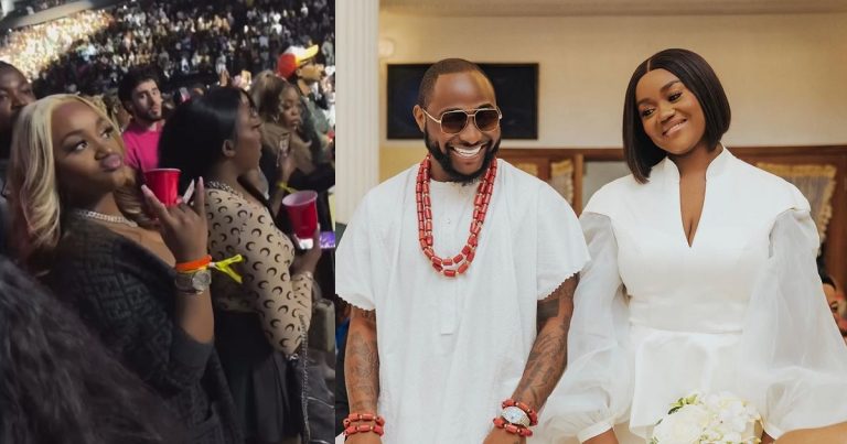 "Una don leave those twins for house now make I no hear story" – Different reactions trailed after Chioma was spotted at Davido's concert 