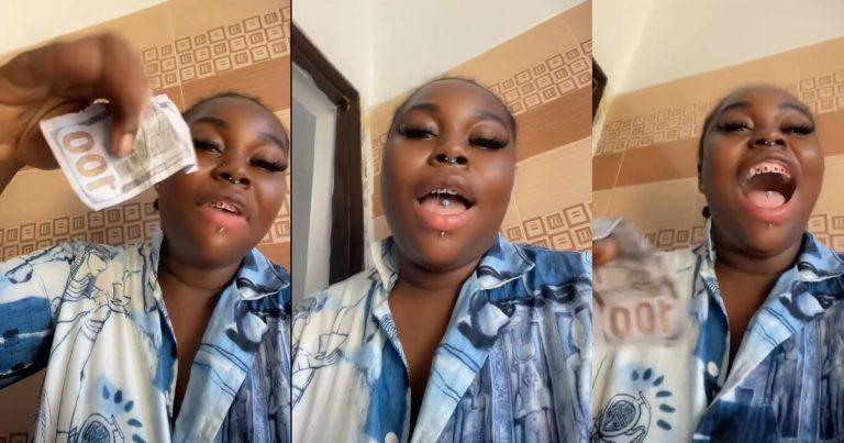 "Una don use me" – S£x worker cries out after getting paid fake dollars by an IJGB (VIDEO)