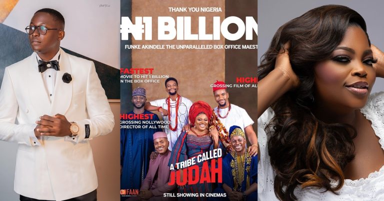 “You have carved your name on a rock, and it can never be erased” – Tobi Makinde praises Funke Akindele as her movie grosses N1 billion