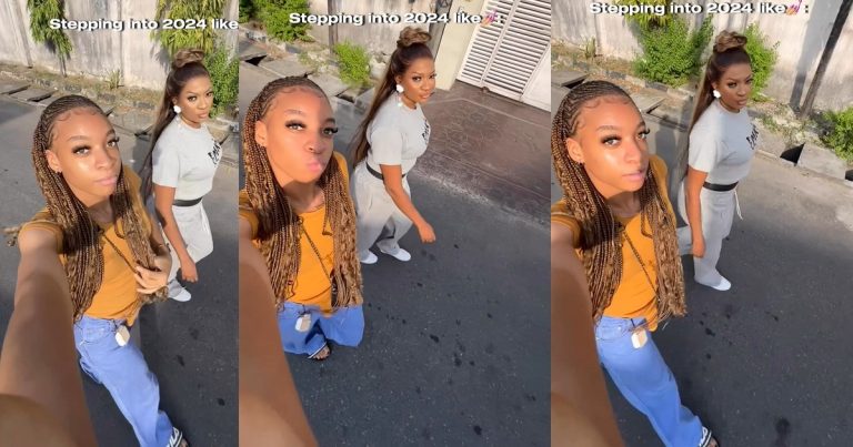 "You look like sisters" – Internet users gush over cute video of Danielle Edochie and her mom as they step out together (VIDEO)