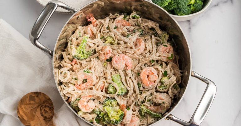 Shrimp and Broccoli Pasta - Bites of Wellness