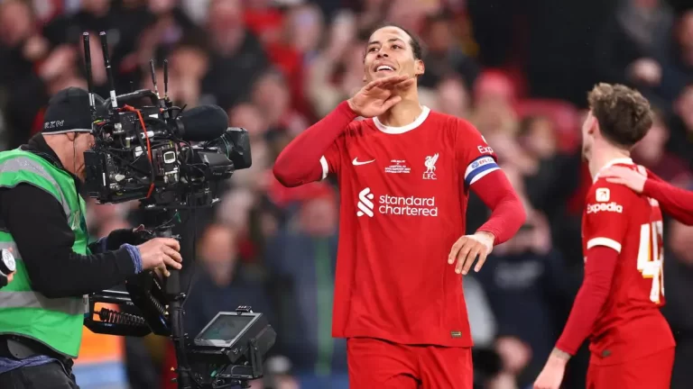 Carabao Cup final: Liverpool defeat Chelsea with Van Dijk's header