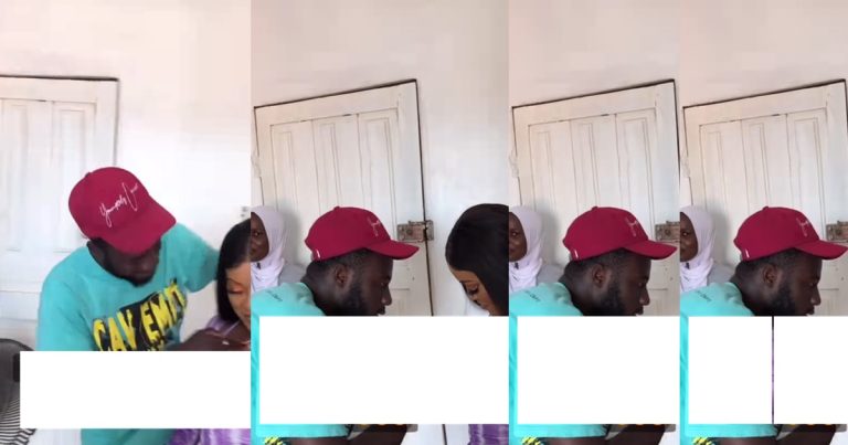 "Highly unprofessional and disgusting" – Netizens react after a photographer was seen rubbing oil on a lady's b00bs (VIDEO)