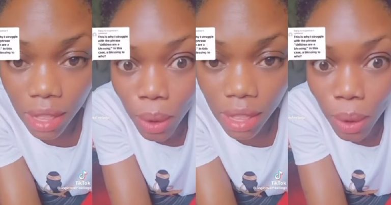 "I hate that saying children are a blessing, it is gotten from a selfish place" – Nigerian Lady Says As She Sparks Debate Online (WATCH)