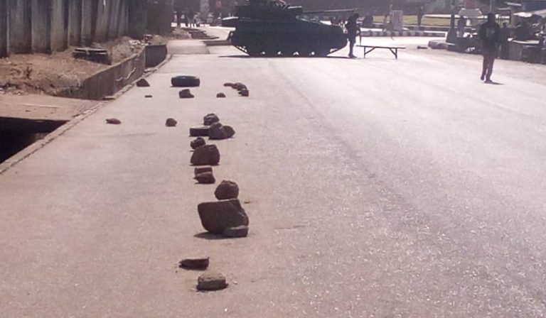 Soldiers barricade INEC headquarters in Jos amid re-run polls