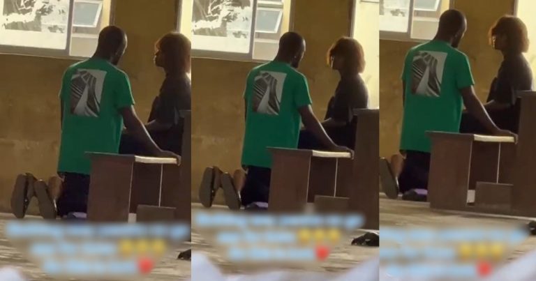 "This can never be me" – Reaction as man goes down on his knees in public to beg his girlfriend