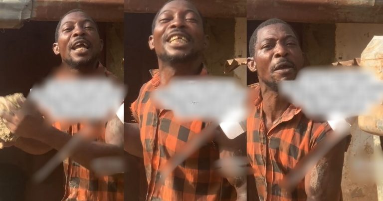 "All my property, na my woman get am"- Labourer Says As He Praises His Wife For Her Unconditional Love Towards Him (VIDEO)