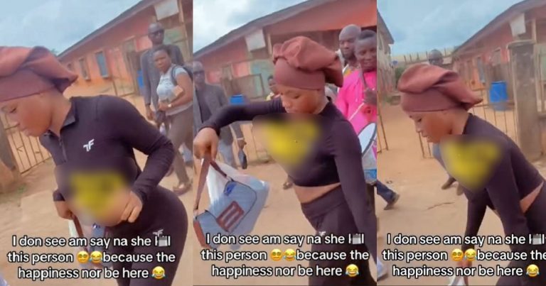 "Joy wan Finish next of kin" – Netizens Reacts As Lady's Energetic Dance At Funeral Raises Eyebrows (VIDEO)