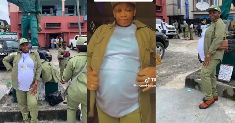 "Nigerian government suppose dey pay me for five people" - NYSC Corps Member Says As She Delivers Quadruplets While Serving (VIDEO)