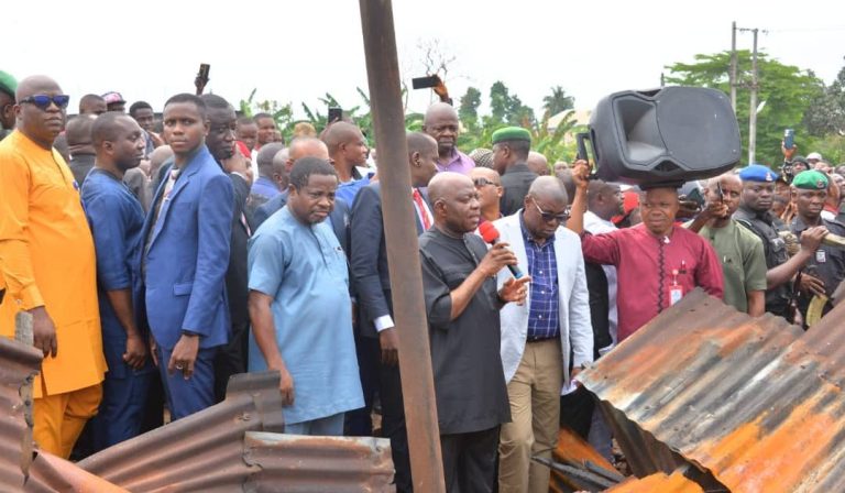 Otti orders reconstruction of burnt Abia market