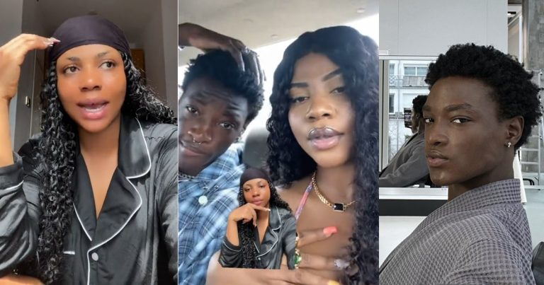 Popular TikTok Influencer, Flossy Naci exposes her boyfriend, Jhay in shocking new video; reveals he is g*y and has been using her (WATCH)