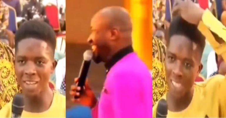 "Two of you are m@d" – Pastor reacts in a hilarious video as Loverboy narrates his relationship ordeal during church service (VIDEO)