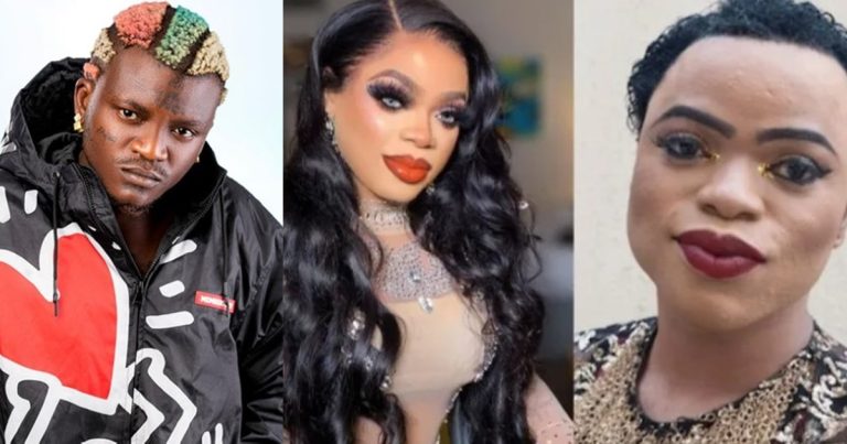 "Who among you give man the award? Person you suppose throw inside prison" — Nigerian singer, Portable reacts to Bobrisky winning best dressed female award