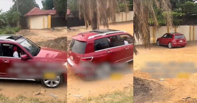 "why you no park am beside your principal motor" - Netizens Reacts As SS3 Student Drives Benz To School (VIDEO)