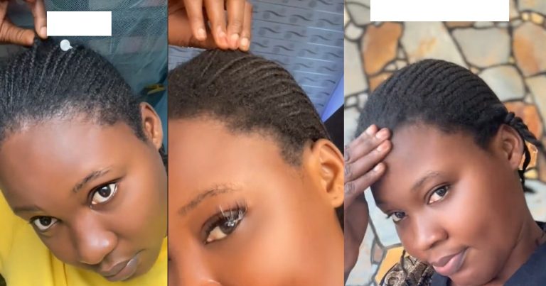 "20 weeks braid journey"- Netizens react as lady flaunts the hairstyle she kept for 5 months (VIDEO)