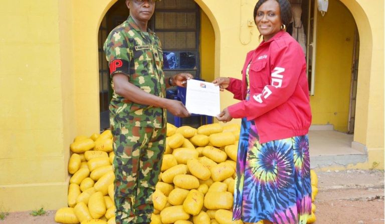 Army hands over seized 223kg cannabis to Ogun NDLEA