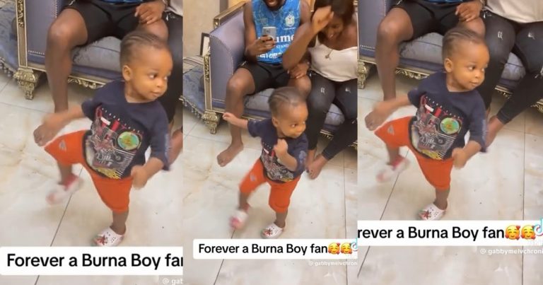 Burna Boy's youngest fan wows many with his dance steps to "City Boy"