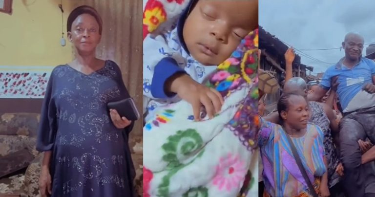 Celebration erupts as 56 year old woman gives birth to twin boys after 26 years (VIDEO)