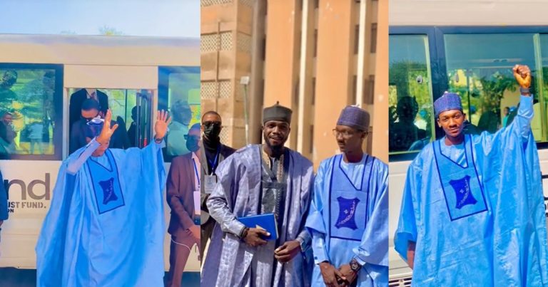 "If this one become president ehn" - Netizens react to viral video of Bayero University Students' Union President arriving an event with entourages (WATCH)