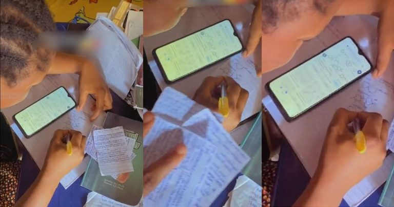 Internet Abuzz As Lady Shares Video Of Herself Preparing And Planning To Cheat During Exams (VIDEO)