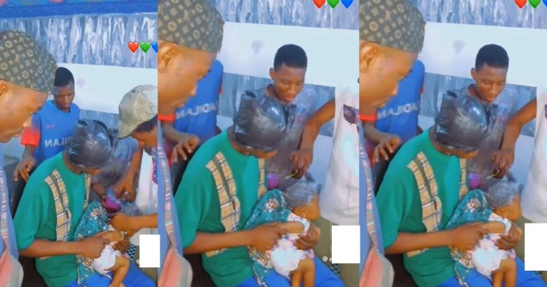 "Kids raising Kids" - Netizens react to video of young boys tinting a baby's hair (WATCH)