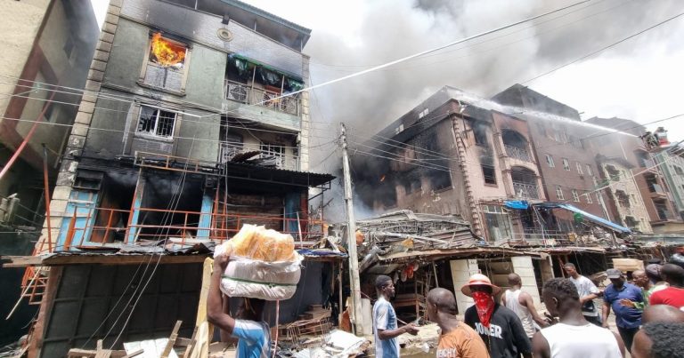 Lagos market fire victim laments, says Sanwo-Olu's response insensitive