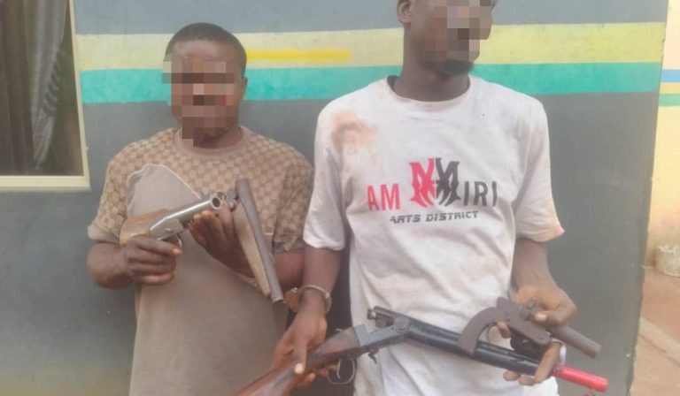 Lagos police arrest two suspected robbers, recover ammunition