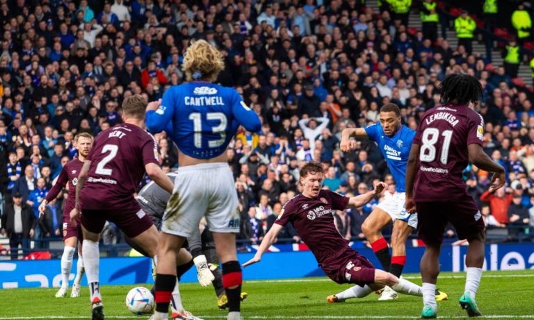 Scottish Cup: Cyriel Dessers' brace sends Rangers into final