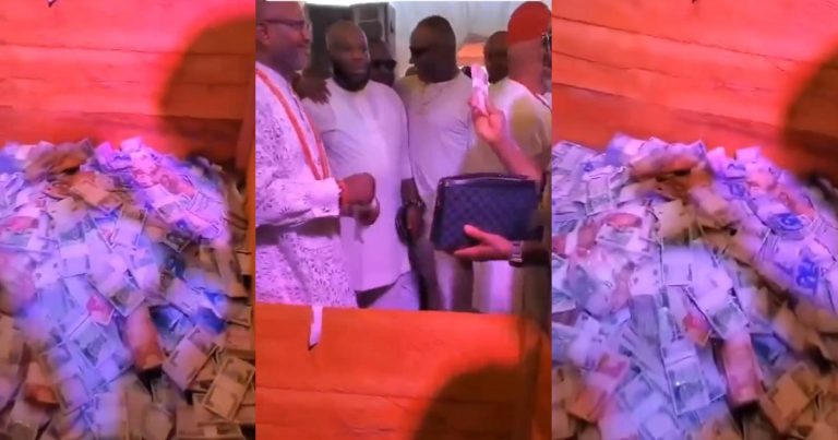 "This looks like a better option" – Reaction as partygoers devise another means to spray money (VIDEO)